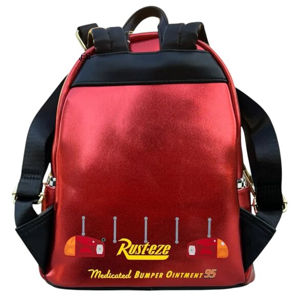 Loungefly Disney Pixar Cars Metallic Lightning McQueen Mini Backpack